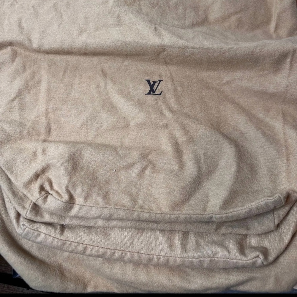 Louis Vuitton Beige Throw with Logo